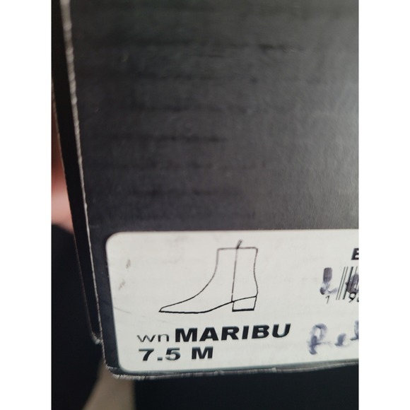 Nine West Maribu Black Leather Pointed Toe Ankle Boots Women's Size 7.5 M - Picture 8 of 8